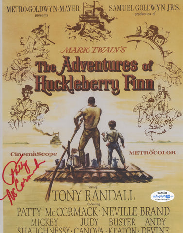 PATTY MCCORMACK SIGNED THE ADVENTURES OF HUCKLEBERRY FINN 8X10 PHOTO ACOA