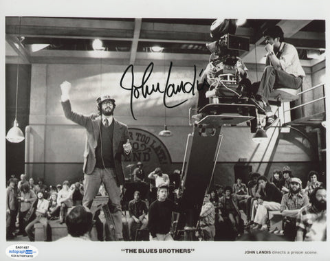 JOHN LANDIS SIGNED THE BLUES BROTHERS 8X10 PHOTO ACOA