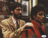 JOHN LANDIS SIGNED MICHAEL JACKSON THRILLER 8X10 PHOTO ACOA