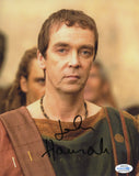 JOHN HANNAH SIGNED SPARTACUS 8X10 PHOTO ACOA