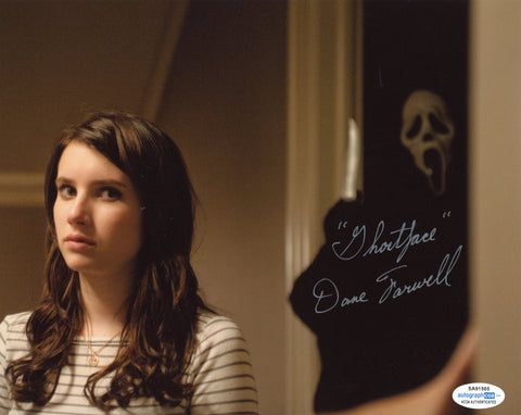 DANE FARWELL SIGNED SCREAM GHOSTFACE 8X10 PHOTO 2 ACOA