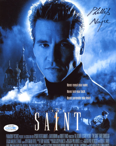 PHILLIP NOYCE SIGNED THE SAINT 8X10 PHOTO ACOA