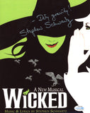 STEPHEN SCHWARTZ SIGNED WICKED 8X10 PHOTO ACOA