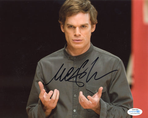 MICHAEL C HALL SIGNED GAMER 8X10 PHOTO ACOA