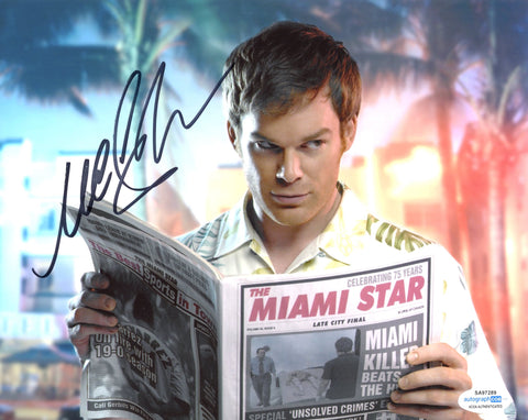 MICHAEL C HALL SIGNED DEXTER 8X10 PHOTO 5 ACOA