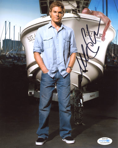 MICHAEL C HALL SIGNED DEXTER 8X10 PHOTO 7 ACOA