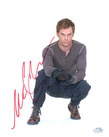 MICHAEL C HALL SIGNED DEXTER 8X10 PHOTO 8 ACOA