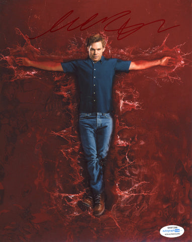 MICHAEL C HALL SIGNED DEXTER 8X10 PHOTO 12 ACOA