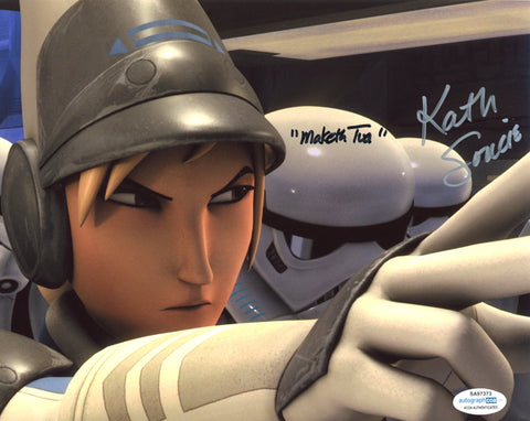 KATH SOUCIE SIGNED STAR WARS REBELS 8X10 PHOTO 2 ACOA