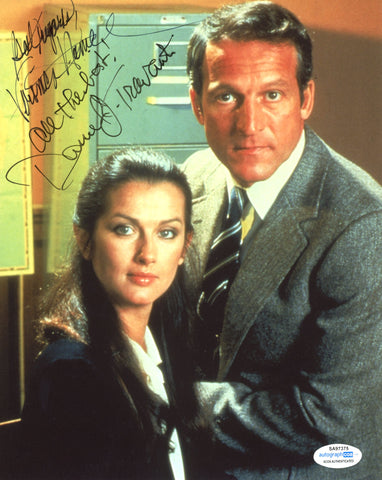 VERONICA HAMEL & DANIEL J TRAVANTI SIGNED HILL STREET BLUES 8X10 PHOTO 2 ACOA