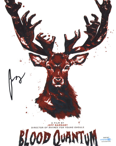 FORREST GOODLUCK SIGNED BLOOD QUANTUM 8X10 PHOTO ACOA