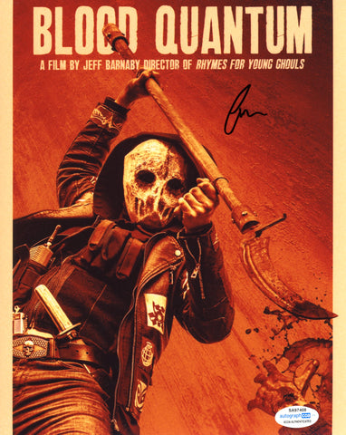 FORREST GOODLUCK SIGNED BLOOD QUANTUM 8X10 PHOTO 2 ACOA