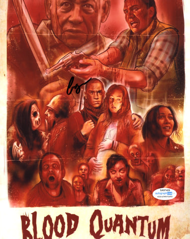 FORREST GOODLUCK SIGNED BLOOD QUANTUM 8X10 PHOTO 3 ACOA