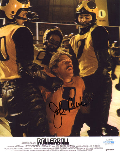 JOHN BECK SIGNED ROLLERBALL 8X10 PHOTO 2 ACOA