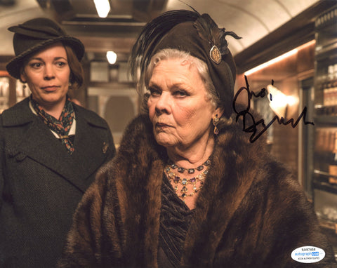 JUDI DENCH SIGNED MURDER ON THE ORIENT EXPRESS 8X10 PHOTO ACOA