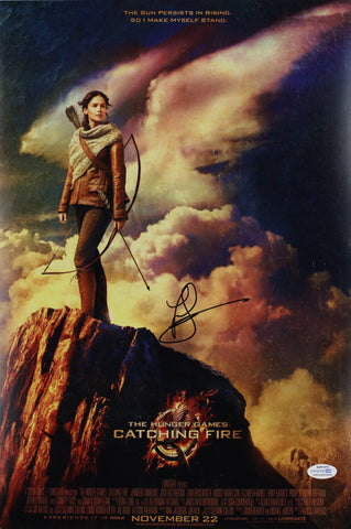 FRANCIS LAWRENCE SIGNED THE HUNGER GAMES: CATCHING FIRE 12X18 MOVIE POSTER 2 ACOA