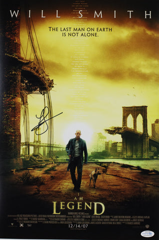 FRANCIS LAWRENCE SIGNED I AM LEGEND 12X18 MOVIE POSTER ACOA