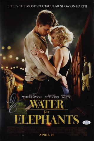 FRANCIS LAWRENCE SIGNED WATER FOR ELEPHANTS 12X18 MOVIE POSTER ACOA