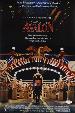 ELIZABETH PERKINS SIGNED AVALON 12X18 MOVIE POSTER ACOA