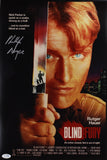 PHILLIP NOYCE SIGNED BLIND FURY 12X18 MOVIE POSTER ACOA