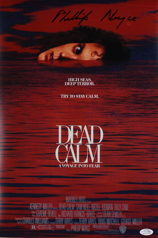PHILLIP NOYCE SIGNED DEAD CALM 12X18 MOVIE POSTER ACOA