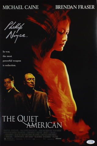 PHILLIP NOYCE SIGNED THE QUIET AMERICAN 12X18 MOVIE POSTER ACOA
