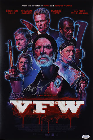 STEPHEN LANG SIGNED VFW 12X18 MOVIE POSTER ACOA