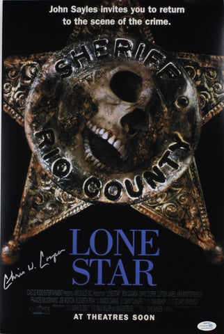 CHRIS COOPER SIGNED LONE STAR 12X18 MOVIE POSTER ACOA