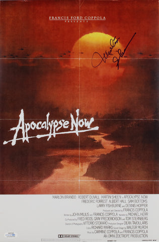 MARTIN SHEEN SIGNED APOCALYPSE NOW 12X18 MOVIE POSTER 2 ACOA