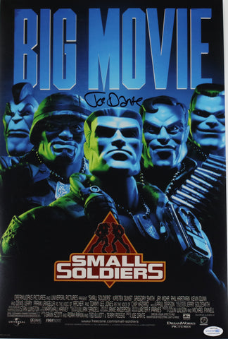 JOE DANTE SIGNED SMALL SOLDIERS 12X18 MOVIE POSTER ACOA