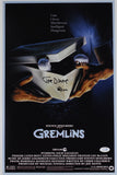 JOE DANTE SIGNED GREMLINS 12X18 MOVIE POSTER ACOA