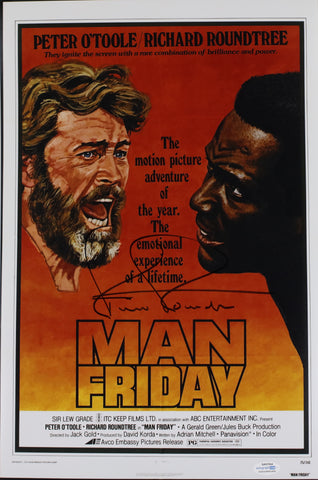 RICHARD ROUNDTREE SIGNED MAN FRIDAY 12X18 MOVIE POSTER ACOA