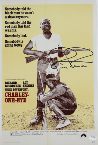 RICHARD ROUNDTREE SIGNED CHARLEY-ONE-EYE 12X18 MOVIE POSTER ACOA