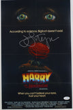 JOHN LITHGOW SIGNED HARRY AND THE HENDERSONS 12X18 MOVIE POSTER ACOA