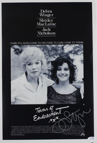 JOHN LITHGOW SIGNED TERMS OF ENDEARMENT 12X18 MOVIE POSTER ACOA