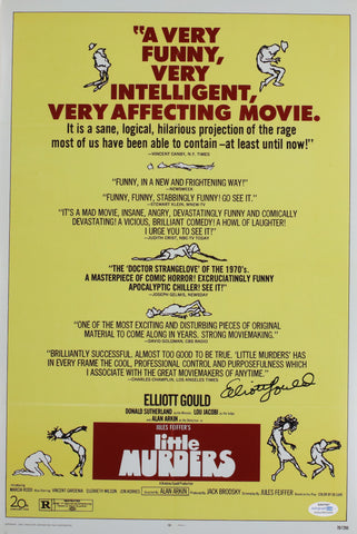 ELLIOTT GOULD SIGNED LITTLE MURDERS 12X18 MOVIE POSTER ACOA