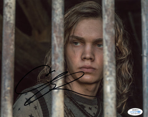 CHARLIE PLUMMER SIGNED ALL THE MONEY IN THE WORLD 8X10 PHOTO 5 ACOA