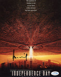 ROLAND EMMERICH SIGNED INDEPENDENCE DAY 8X10 PHOTO 2 ACOA