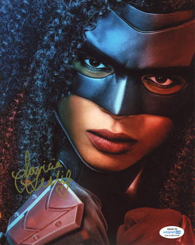 JAVICIA LESLIE SIGNED BATWOMAN 8X10 PHOTO ACOA