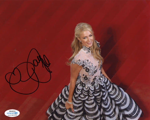PARIS HILTON SIGNED 8X10 PHOTO 6 ACOA