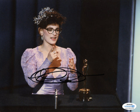MARLEE MATLIN SIGNED 8X10 PHOTO 3 ACOA