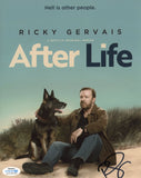 RICKY GERVAIS SIGNED AFTER LIFE 8X10 PHOTO ACOA