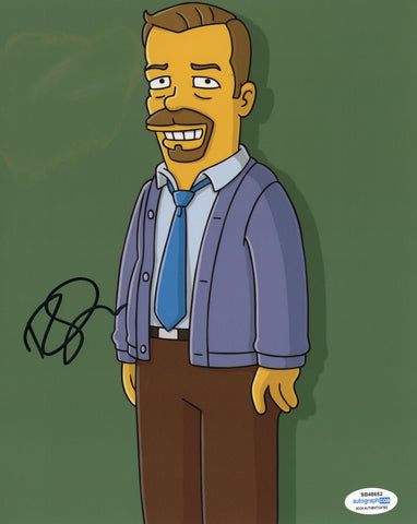 RICKY GERVAIS SIGNED THE SIMPSONS 8X10 PHOTO 3 ACOA