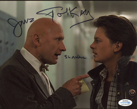 JAMES TOLKAN SIGNED BACK TO THE FUTURE 8X10 PHOTO ACOA