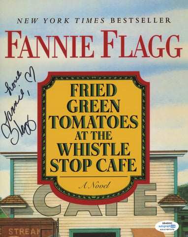 FANNIE FLAGG SIGNED FRIED GREEN TOMATOES 8X10 PHOTO 4 ACOA