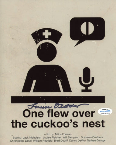 LOUISE FLETCHER SIGNED ONE FLEW OVER THE CUCKOO'S NEST 8X10 PHOTO 6 ACOA