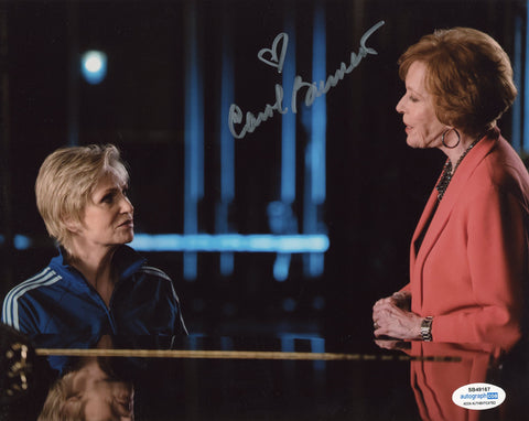 CAROL BURNETT SIGNED GLEE 8X10 PHOTO ACOA