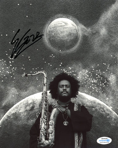 KAMASI WASHINGTON SIGNED 8X10 PHOTO 7 ACOA