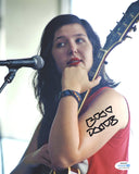 LUCY DACUS SIGNED 8X10 PHOTO ACOA