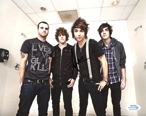 ALEX GASKARTH SIGNED ALL TIME LOW 8X10 PHOTO ACOA